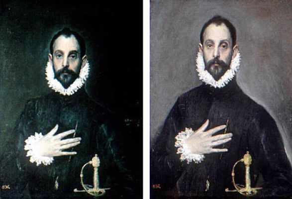 biografía del Greco - El caballero con la mano en el pecho